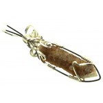 Cactus Quartz Silver Filled Wire Wrapped Pendant 08