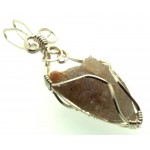 Cactus Quartz Silver Filled Wire Wrapped Pendant 09