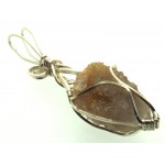 Cactus Quartz Silver Filled Wire Wrapped Pendant 09