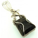 Labradorite Gemstone Silver Filled Wire Wrapped Pendant 08