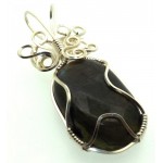 Labradorite Gemstone Silver Filled Wire Wrapped Pendant 16