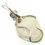 Petalite Gemstone Sterling Silver Wire Wrapped Pendant 04