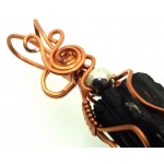 Black Tourmaline Copper Wire Wrapped Pendant 06