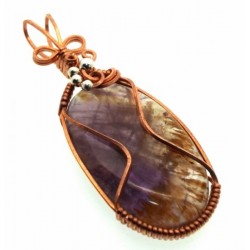 Super 7 Gemstone Copper Wire Wrapped Pendant 10