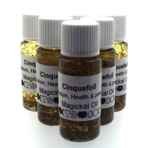 10ml Cinquefoil Herbal Spell Oil Wisdom Health and Power