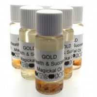 10ml Gold Herbal Spell Oil Wealth and Success