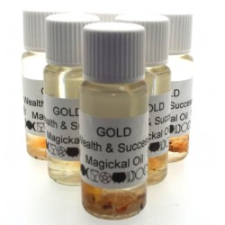 10ml Gold Herbal Spell Oil Wealth and Success