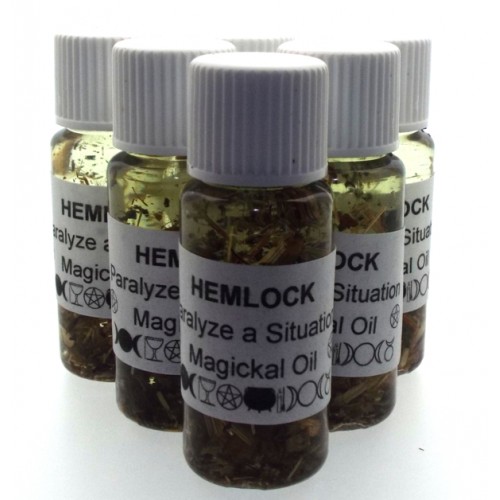 10ml Hemlock Herbal Spell Oil Paralyze a Situation