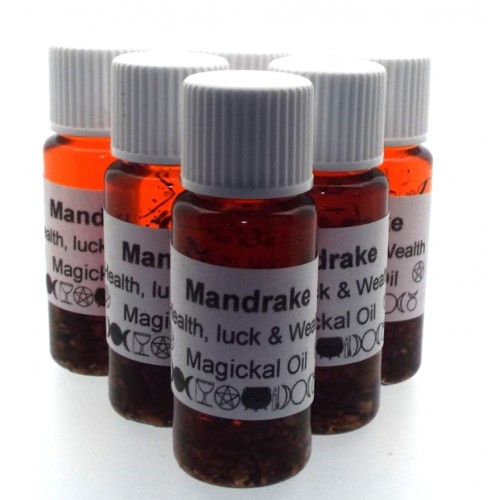 10ml Mandrake Herbal Spell Oil Health Luck Wealth