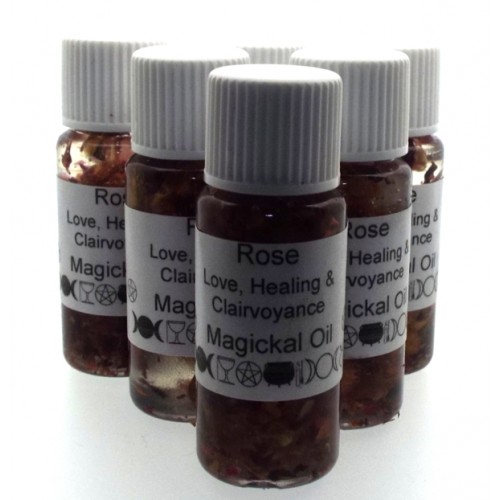 10ml Rose Herbal Spell Oil Love Healing Clairvoyance