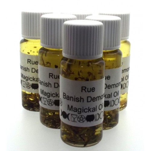 10ml Rue Herbal Spell Oil Banish Demons