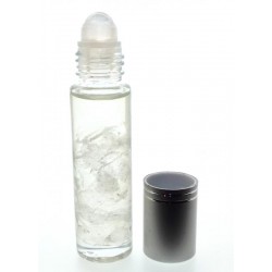 10ml Roll on Bottle Clear Quartz Gemstone Oil
